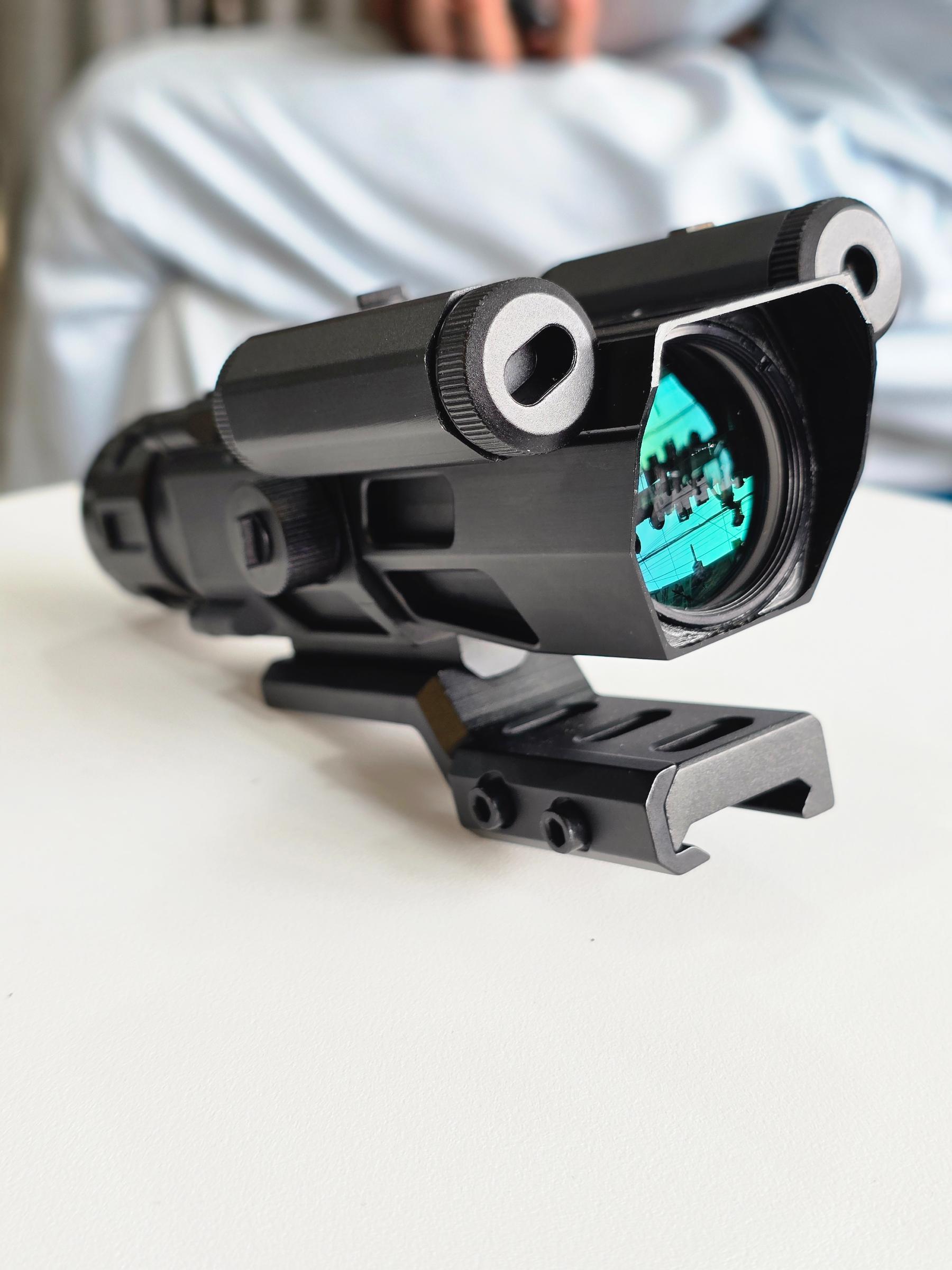 4X32 Prism Optics Rifle Scope with Red Laser | Scope For Air Guns - khan American Tools