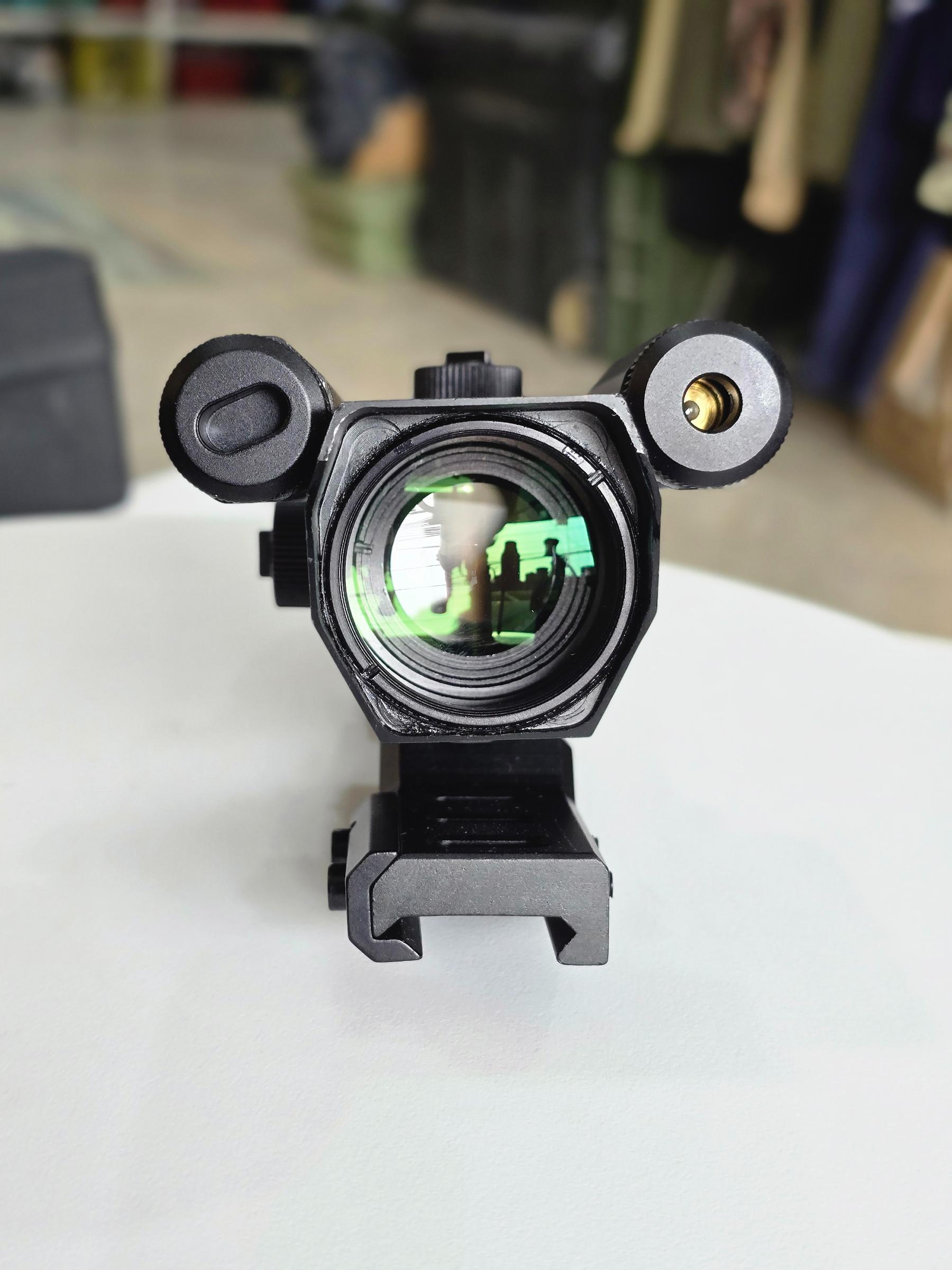 4X32 Prism Optics Rifle Scope with Red Laser | Scope For Air Guns - khan American Tools