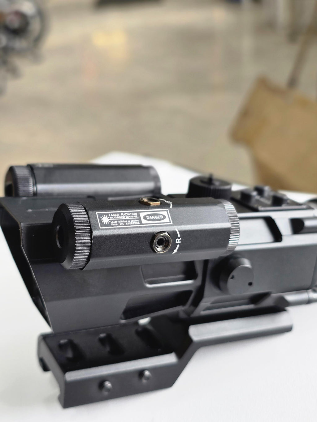 4X32 Prism Optics Rifle Scope with Red Laser | Scope For Air Guns - khan American Tools