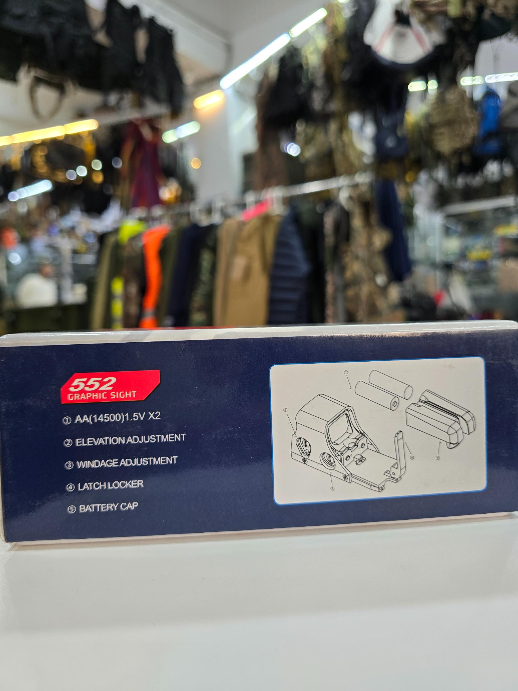 Tactical 552 Red Dot Sight Holographic Weapon Sight | 552 Graphic Sight - khan American Tools