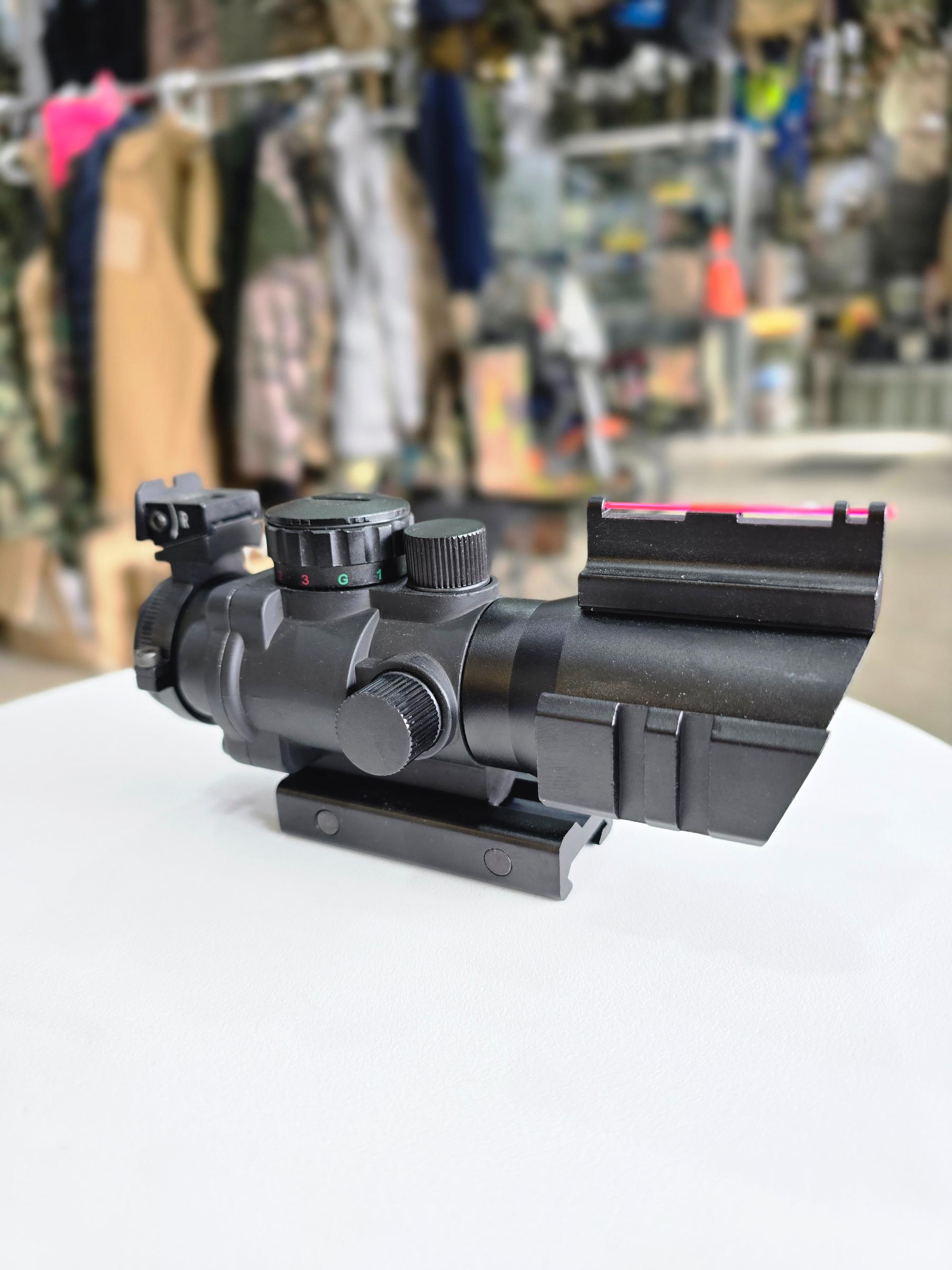 Tactical 4X32 Rifle Scope Fiber Optic Sight - khan American Tools