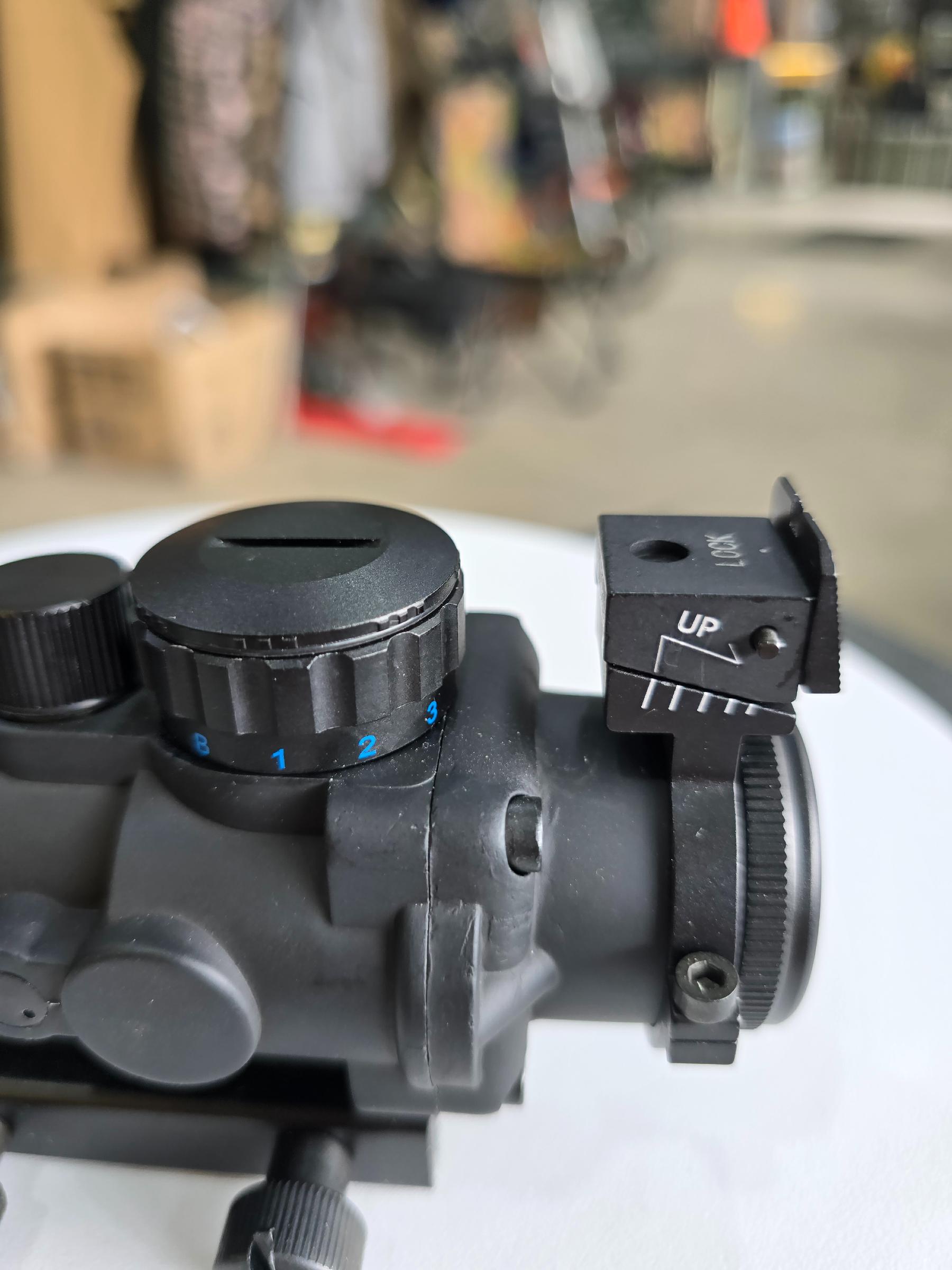 Tactical 4X32 Rifle Scope Fiber Optic Sight - khan American Tools