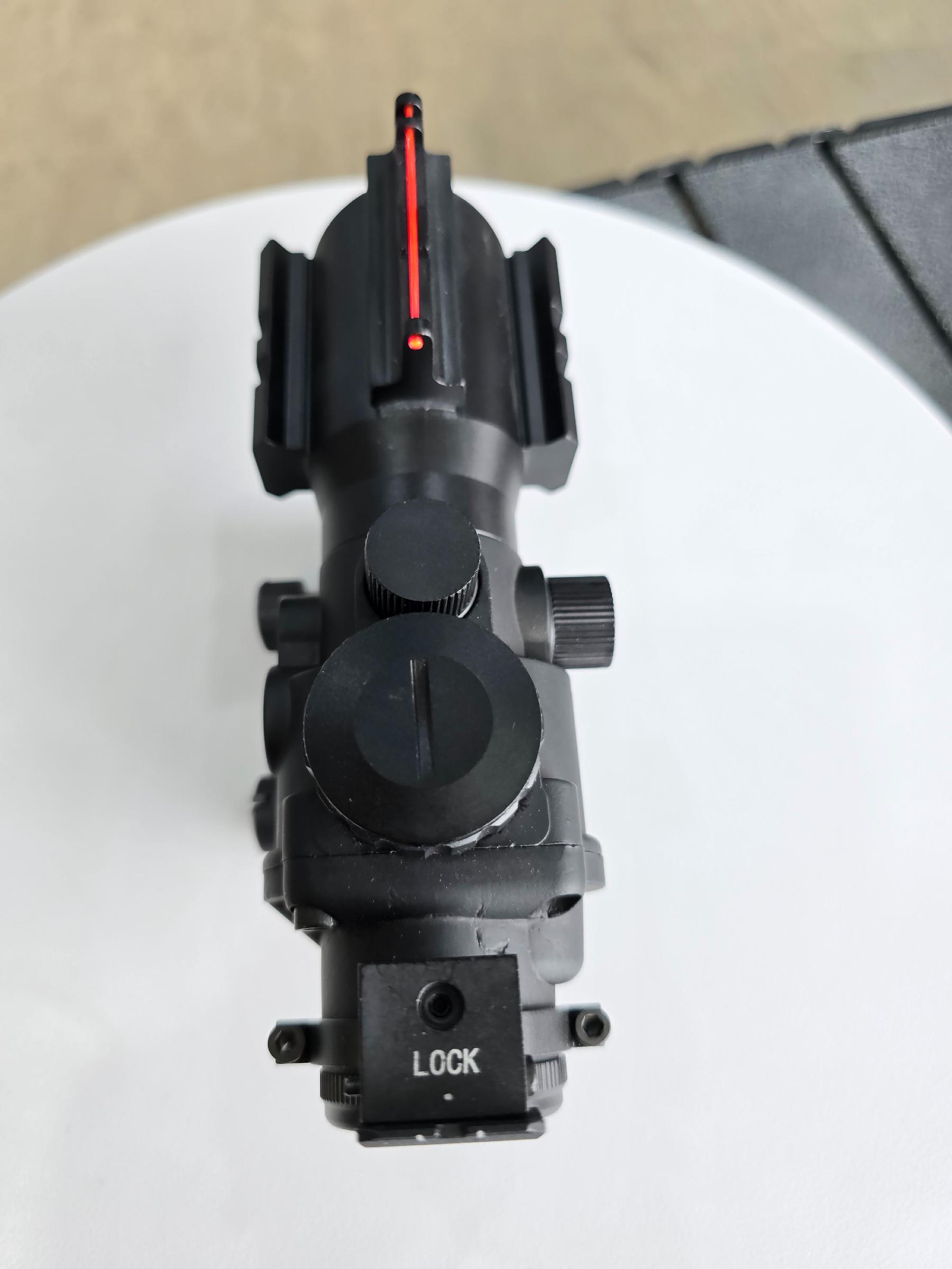 Tactical 4X32 Rifle Scope Fiber Optic Sight - khan American Tools