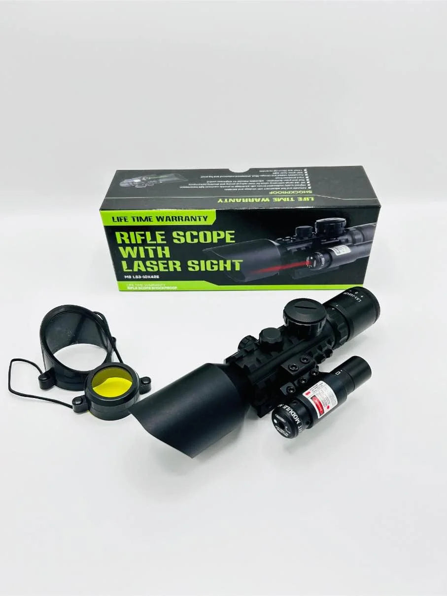 LS3-10x42E Scope with Laser Sight - khan American Tools