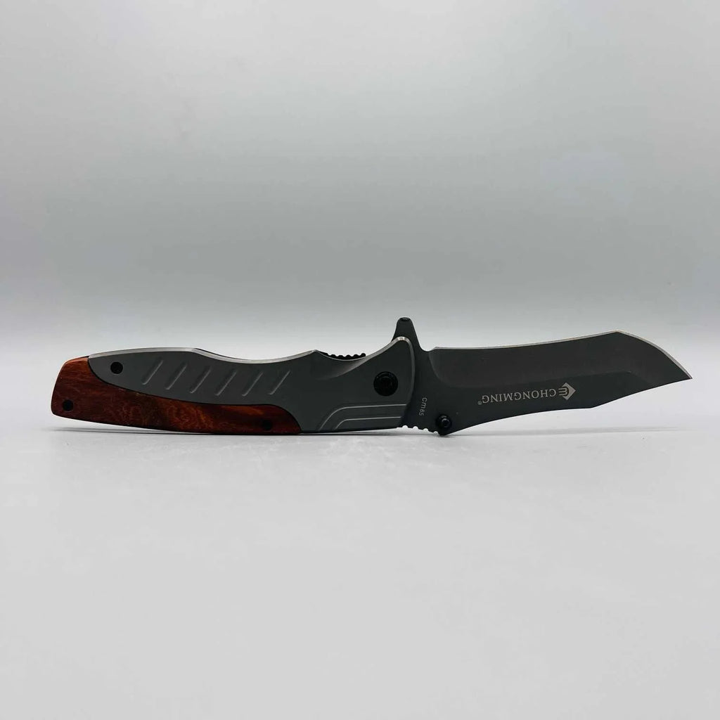 Chongming CM85 Extreme Ops Folding Knife | Pocket Size Carbon Steel Blade - khan American Tools