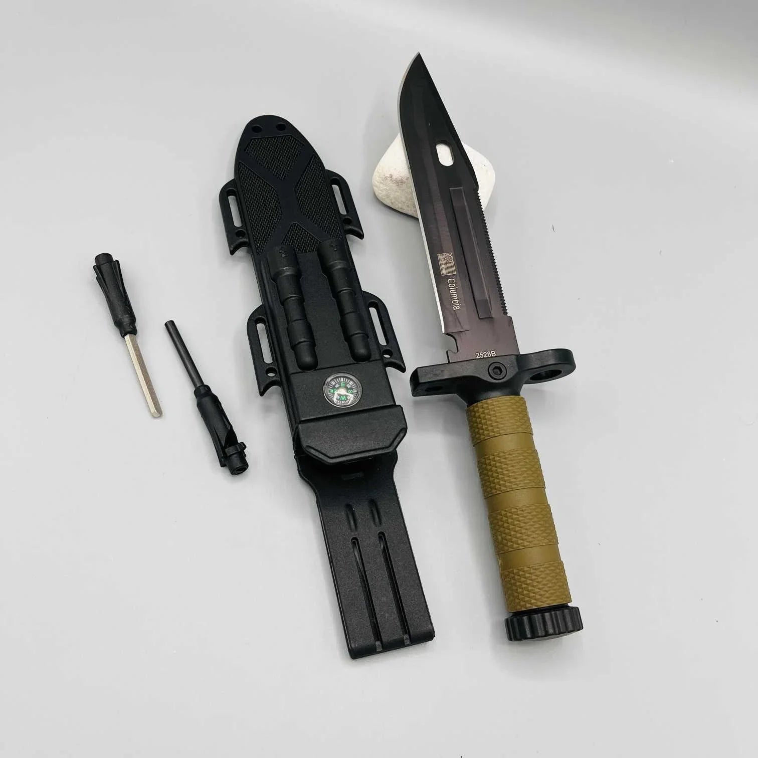 Colombia 2358B Multifunctional Dagger | 7.5 Inches Carbon Steel Blade Dagger - khan American Tools