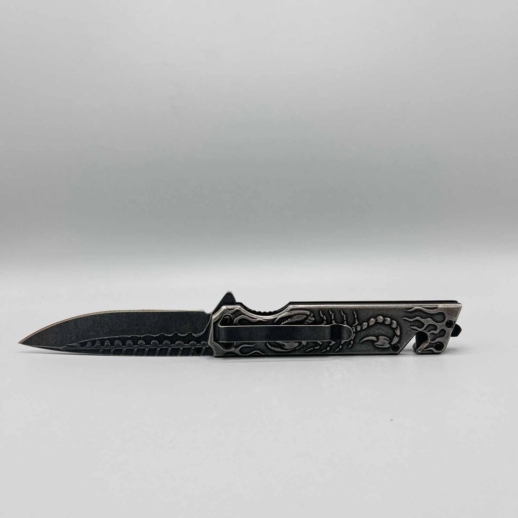 Browning Stainless Steel Knife | Folding Survival Knife with 3.6 Inches - khan American Tools