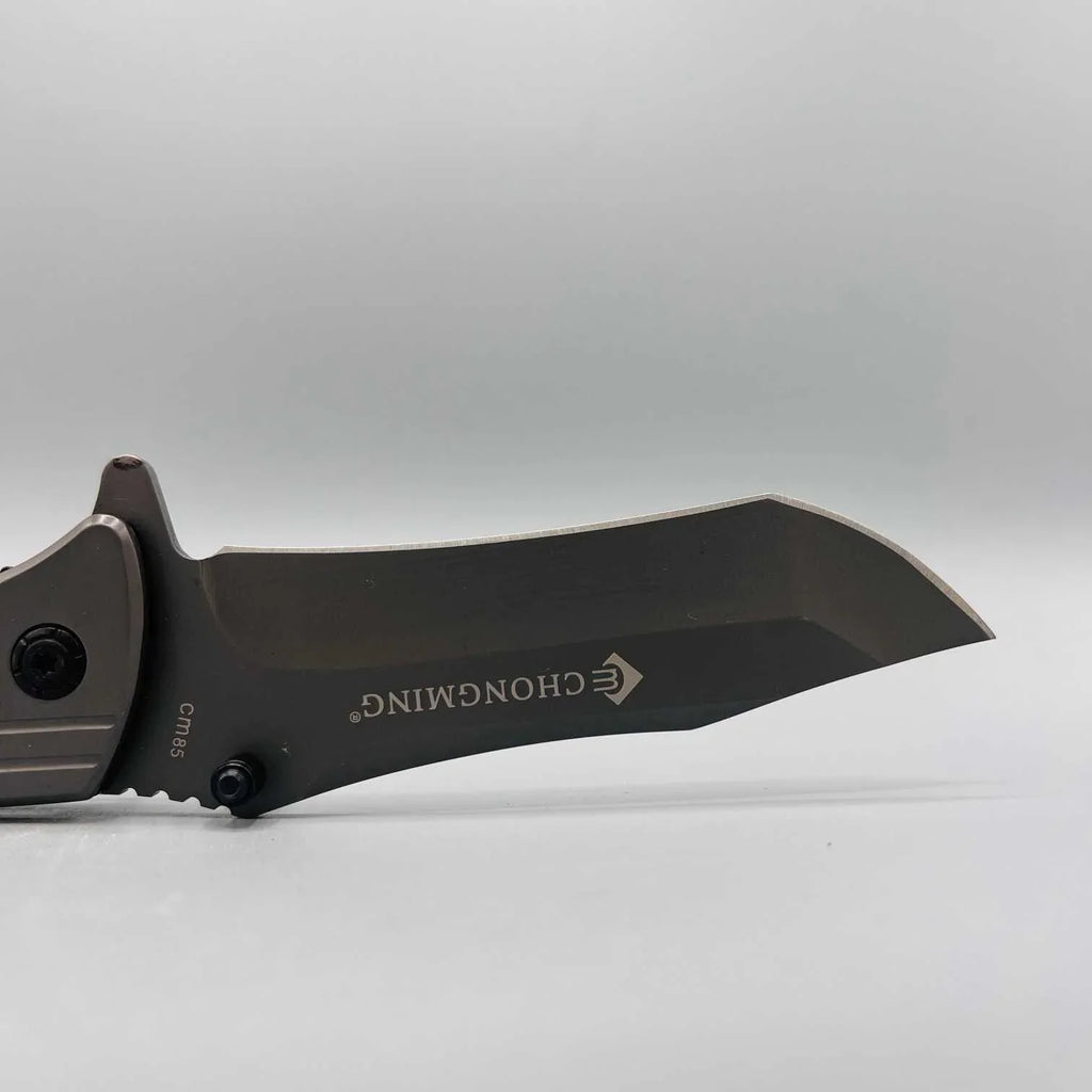 Chongming CM85 Extreme Ops Folding Knife | Pocket Size Carbon Steel Blade - khan American Tools