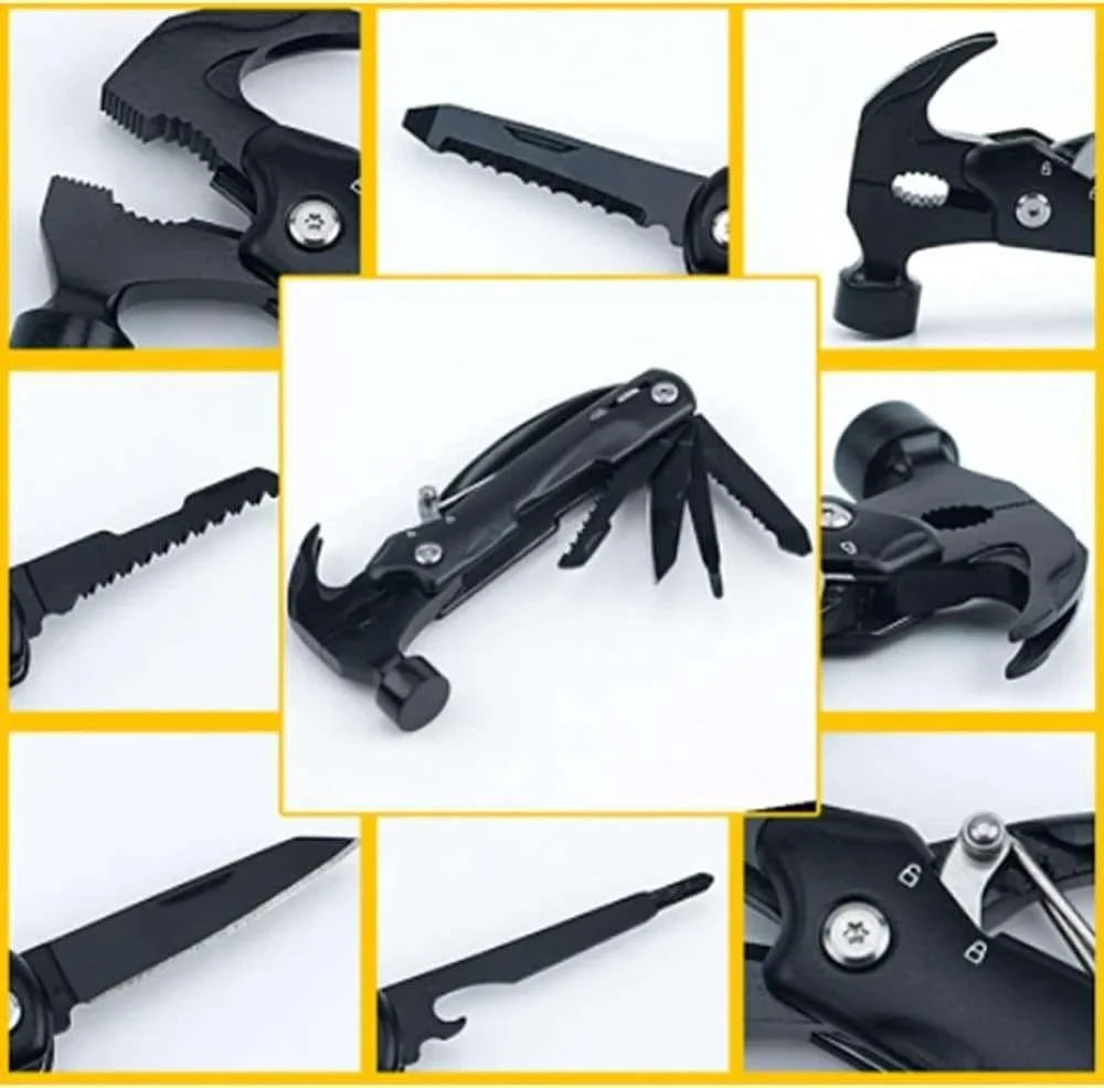 Stainless Steel Multi-functional Claw Hammer Tool | Multi-purpose Hammer For Travelling - khan American Tools