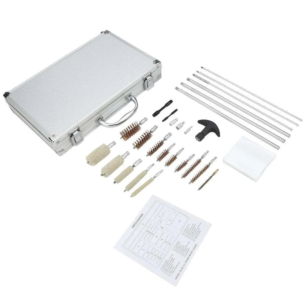 Universal Gun Cleaning Kit 28 Piece | Universal Gun cleaning kit for All Types Of Guns - khan American Tools