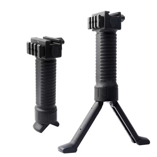 Black Bipod Adjustable Foregrip - khan American Tools
