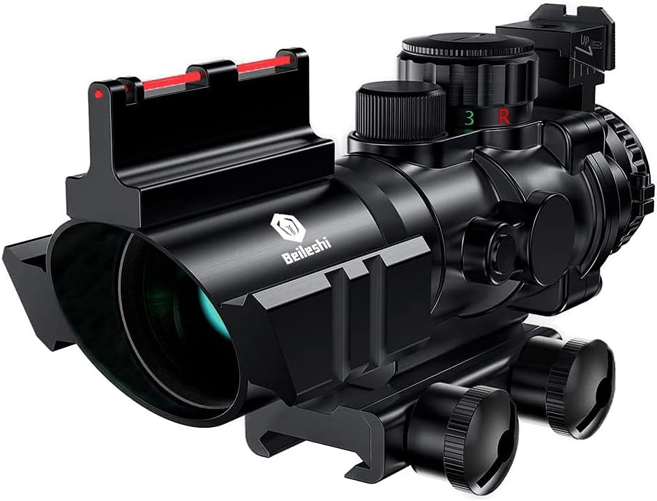 Tactical 4X32 Rifle Scope Fiber Optic Sight - khan American Tools